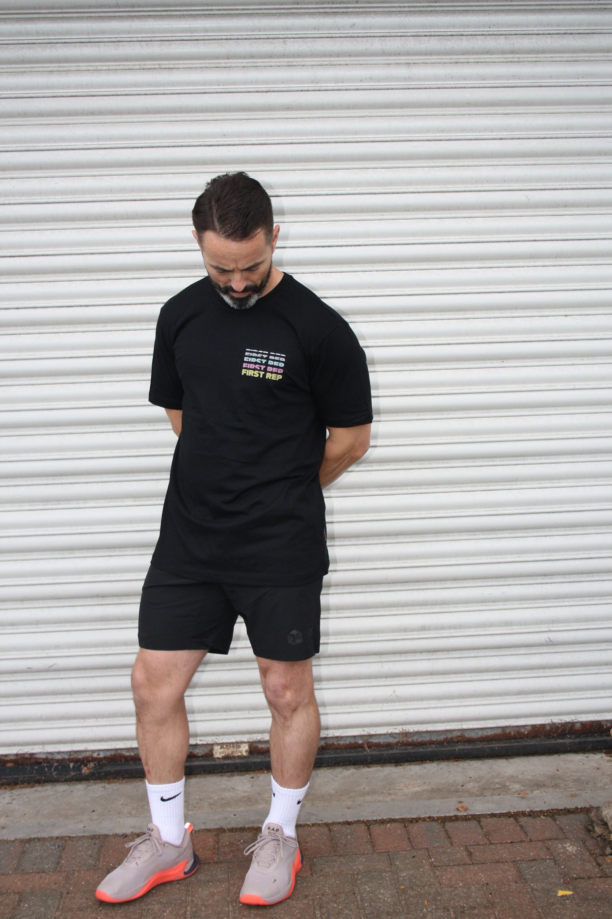 1st Rep Rainbow Back Tshirt
