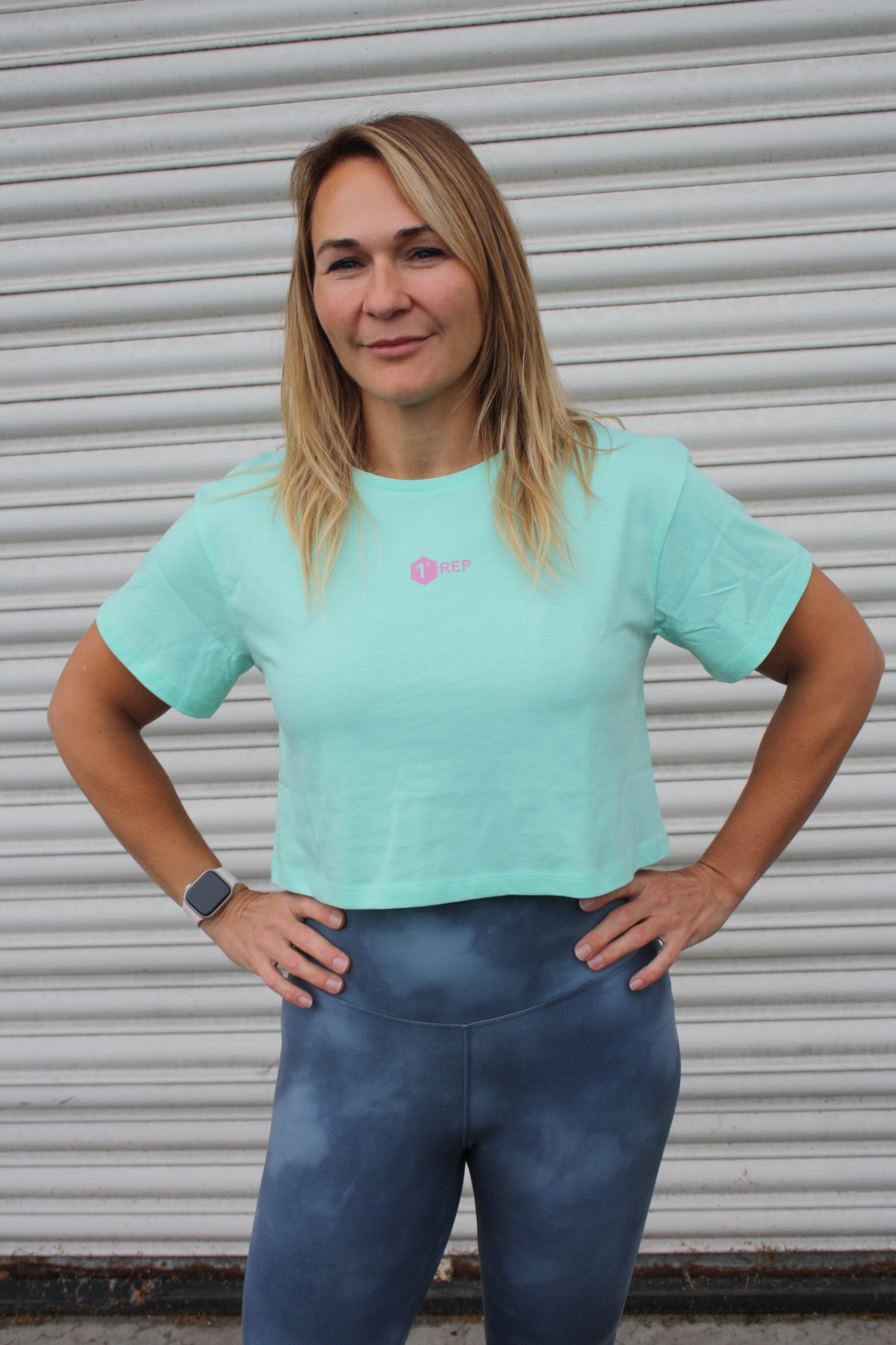 1st Rep Cropped Tshirt - Peppermint