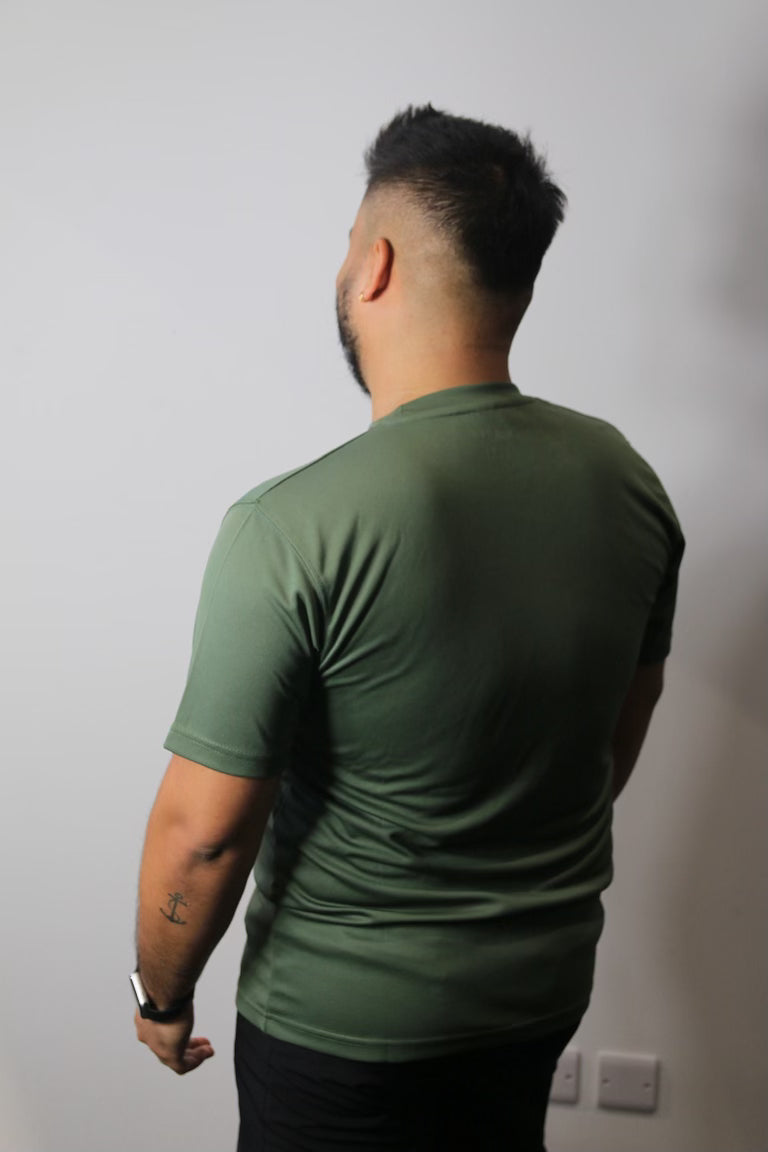 1st Rep Breathable Workout T Earthly Green