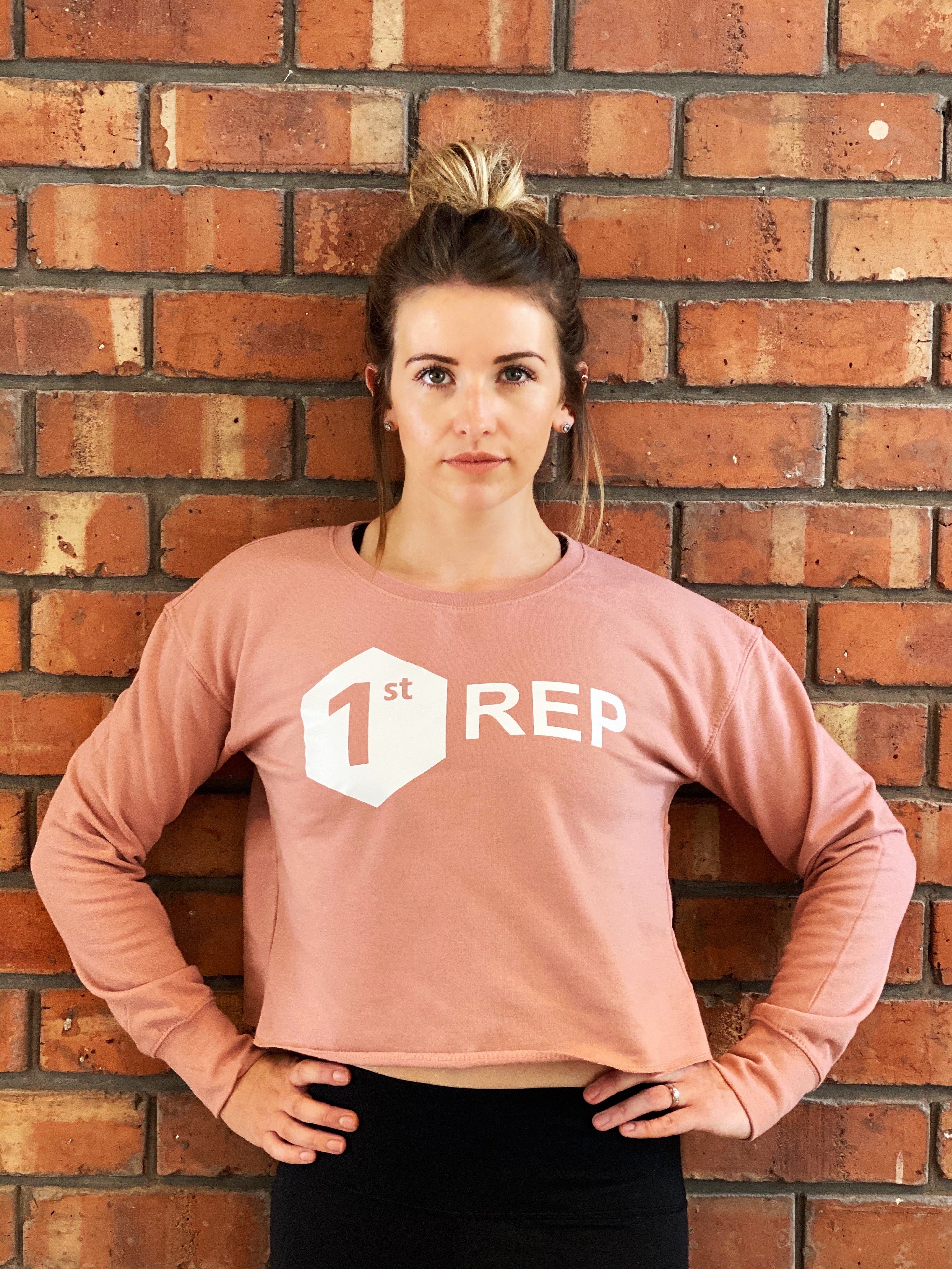 Dusty Pink Cropped Sweat