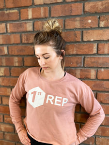 Dusty Pink Cropped Sweat