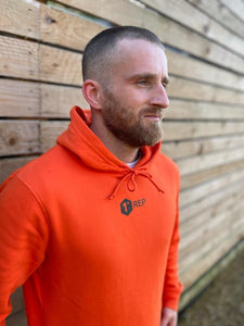 Pure Orange Hooded Sweat