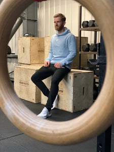 Sky Blue Organic Hooded Sweat