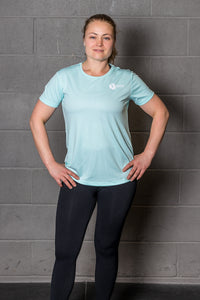 Ladies Mint Breathable workout Tee