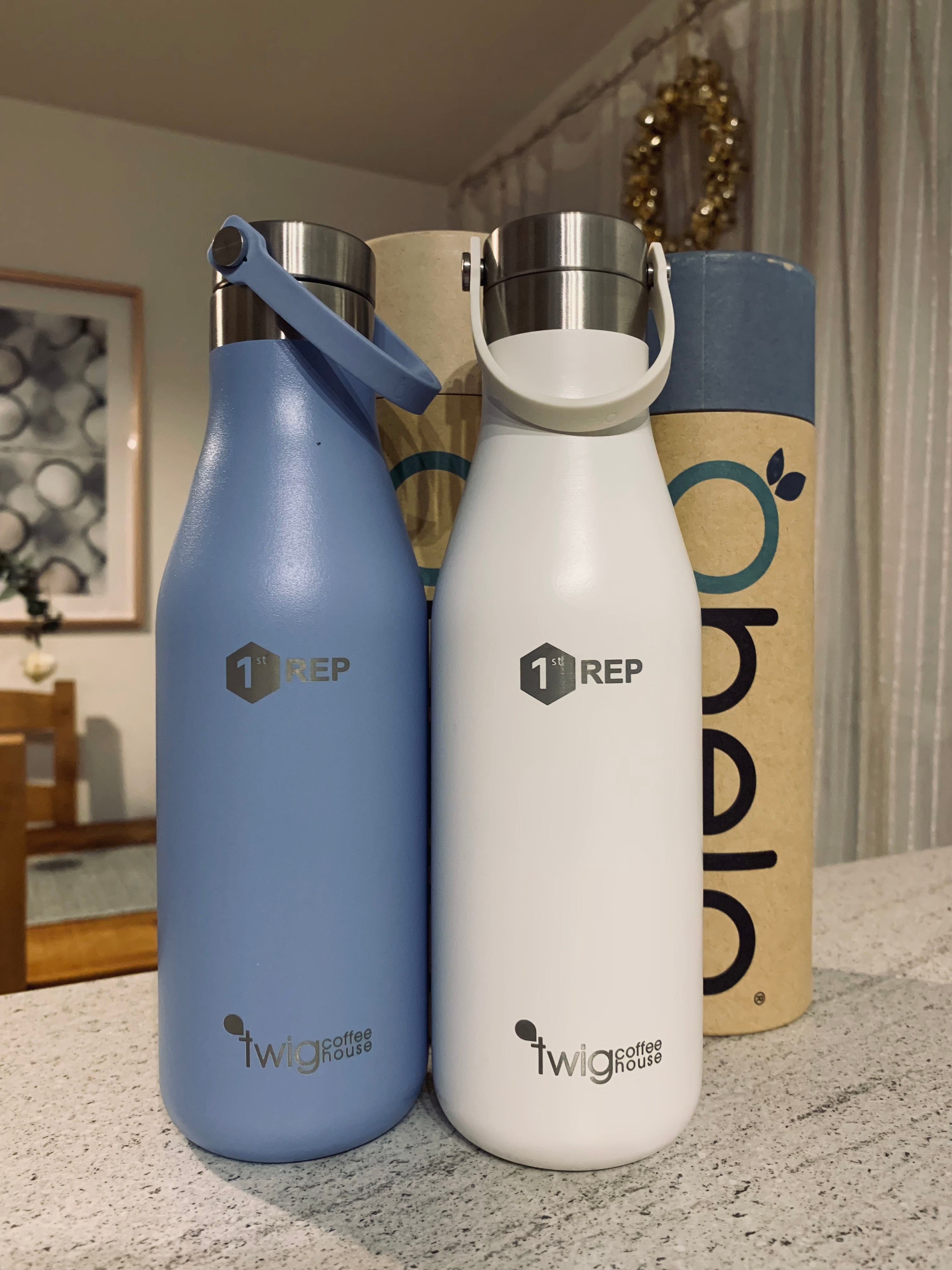 1st Rep Insulated stainless steel bottle - Twig Coffee collab